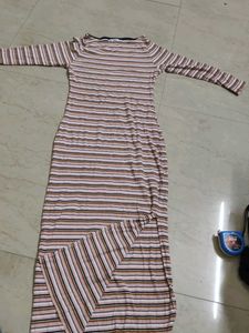 Striped Midi Bodycon Dress