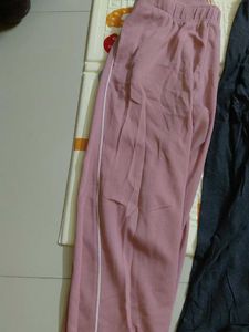 Combo of 3 - Pink Casual , grey, and black pants