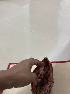 Handmade Jute &amp; Bamboo Pouch