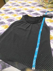 Black &amp; White Polka Dot Top