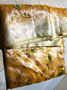 Zaree Work Pata Saree