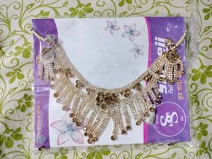 New Fancy Diamond Necklace With Earrings