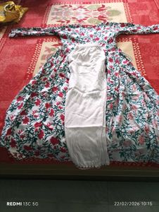 Floral Print Cotton Kurta