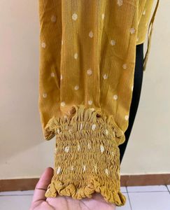 Yellow Polka Dot Top