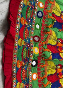 Vibrant Lehenga Choli Set with Mirror Work