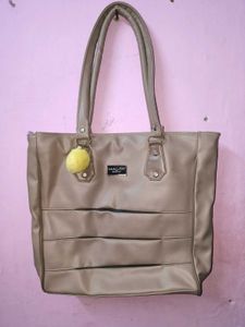 Stylish Taupe Tote Bag