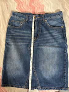 Denim Short Skirt
