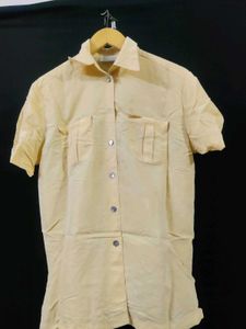 Classic Light Yellow Button-Up Shirt