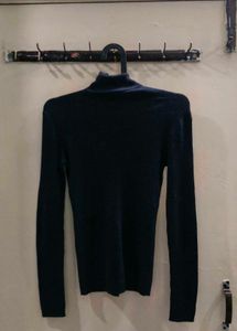 Navy Blue Turtleneck Sweater