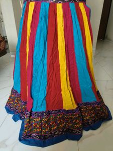 Boho Striped Patchwork Maxi Skirt