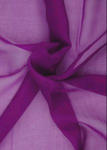 Unique Violet Chiffon Saree+Blouse+Freegift-₹200🤩