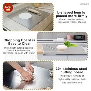 Large Stainless Steel worktop platfor chopping boa
