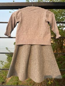 Girls Winter Dress &amp; Sweater Set