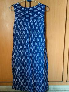 Stylish Blue Ikat Kurta