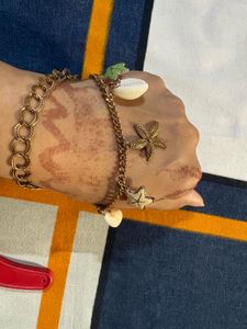 Boho Charm Bracelet with Shells