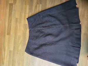 Chic Black A-line Mini Skirt