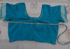 Elegant Teal Saree Blouse