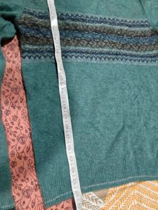 Men's Teal Fair Isle Sweater