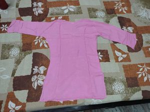 Pink Embroidered Kurta