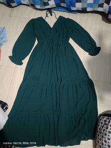 Elegant Teal Maxi Dress
