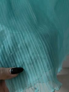 Aqua Blue Lace Trim Nightgown
