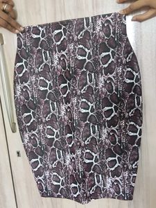 Chic Snake Print Pencil Skirt