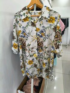 Floral Print Short Sleeve Shirt