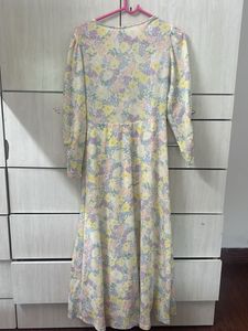 Pastel Floral Maxi Dress