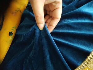 Velvet Fabric With Net Dupatta