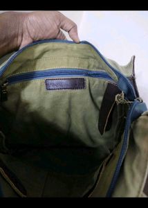 Stylish Brown &amp; Khaki Hobo Bag with multipockets