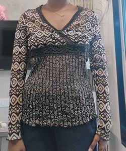Y2K Sheer Long Sleeve Top