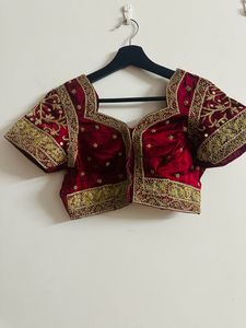 Zardosi Maroon Handwork Blouse