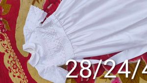 Elegant White Cotton Dress