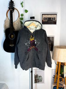 y2k Men's Graphic Print Zip-Up Hoodie