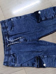 Stylish Blue Denim Cargo Pants 17 years to 20