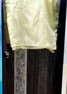 Elegant Gold Organza Dupatta