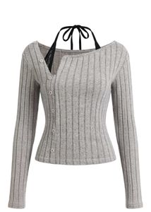 Button Coquette Top