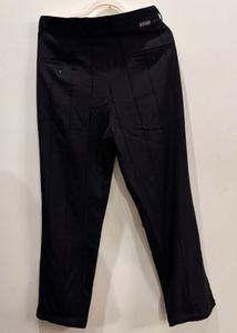 Men's deep Black Tailored Trousers 35W
