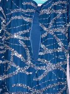 Stunning Blue Sequin Gown