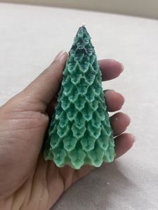 Green Christmas Tree Candle