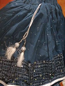Cute Blue top and lehanga skirt