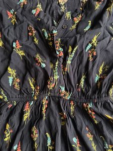 Navy Floral Mini Dress