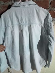 it's girls oversized denim shirt