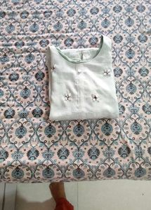 beautiful sea green kurta