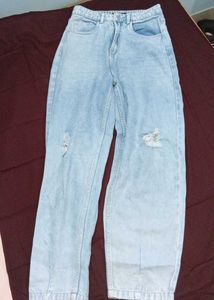 Light Wash Distressed Jeans