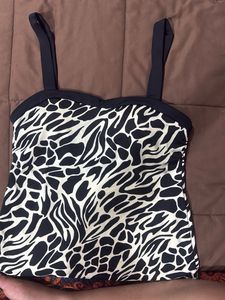Animal Print Bikini Top