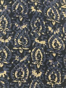 Blue Paisley Print Kurta with Tassels