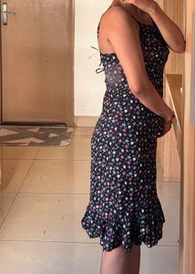 Floral Print Mini Slip Dress