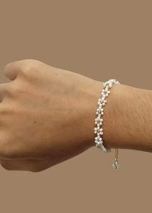 Handmade Beaded Flower Bracelet