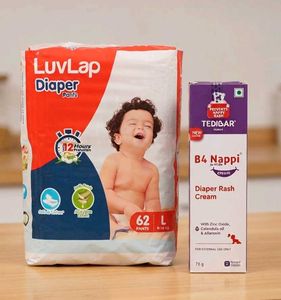 LUVLAP Diaper & TEDIBAR Cream Bundle